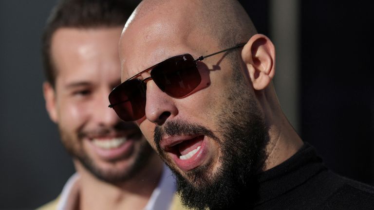 Andrew Tate and his brother Tristan outside a Bucharest court last month. File pic: Inquam Photos/Octav Ganea via Reuters