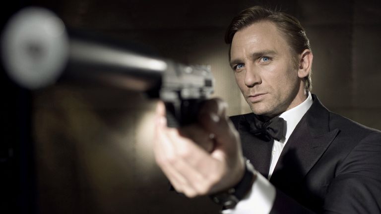 Daniel Craig as James Bond in Casino Royale in 2006