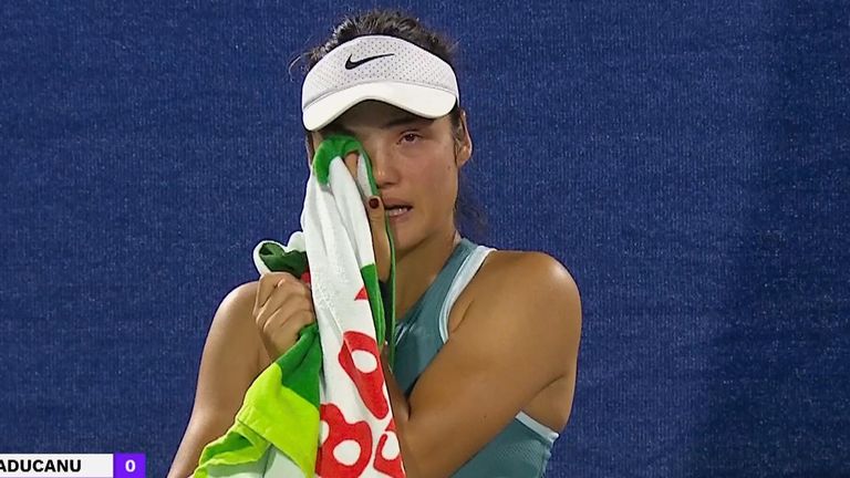 Emma Raducanu walked off court in Dubai, after a man showing ‘fixated behaviour’ approached her. He was ejected from the event and handed a ban “pending a threat assessment”.