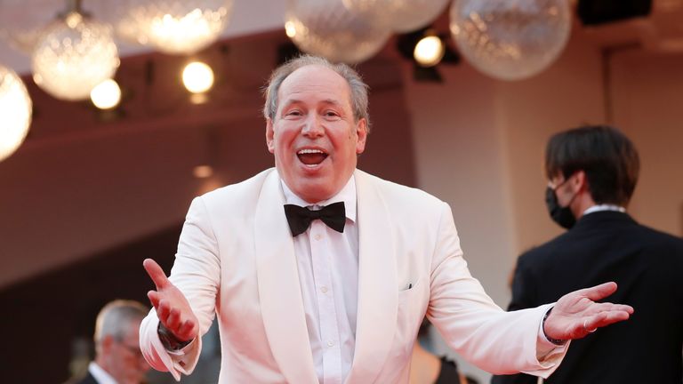 The 78th Venice Film Festival - Screening of the film "Dune" - out of competition - Red Carpet Arrivals - Venice, Italy September 3, 2021 - Film score composer Hans Zimmer poses. REUTERS/Yara Nardi