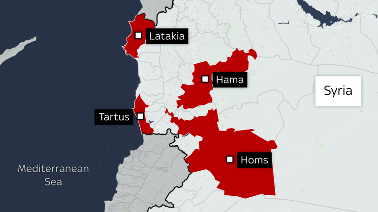 Map for SN eyewitness from Stuart Ramsay about Syrian Alawites