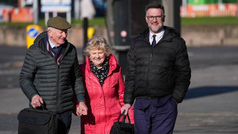 Bargain Hunt auctioneer Charles Hanson outside Derby Crown Court, Picture date: Friday February 28, 2025. Pic: PA