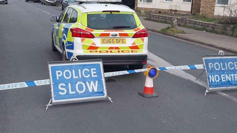 The scene at Skelmersdale Road. Pic: Essex Police