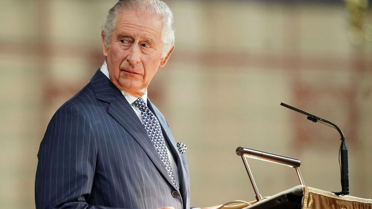 King Charles speaks at 2023's Commonwealth Day Service. File pic: AP