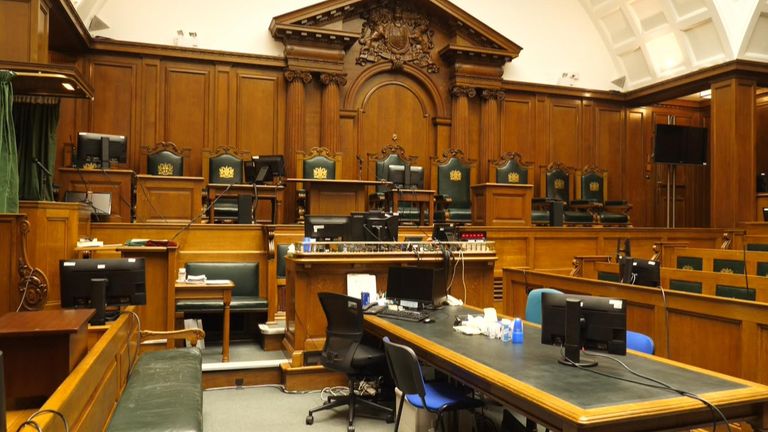 Courtroom interior