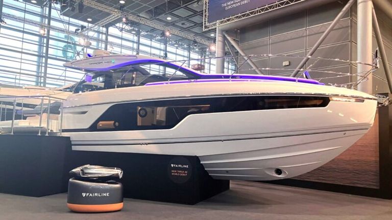 Fairline's Targa 40 is shown off at an event in Germany last year. Pic: Fairline