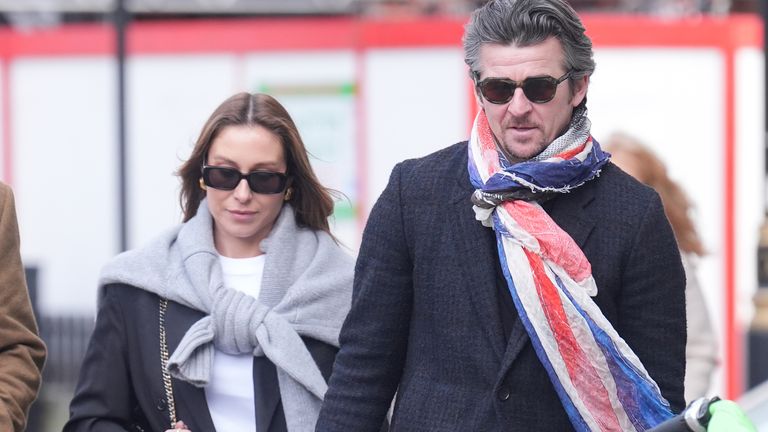 Joey and Georgia Barton at Westminster Magistrates' Court.  Pic: PA