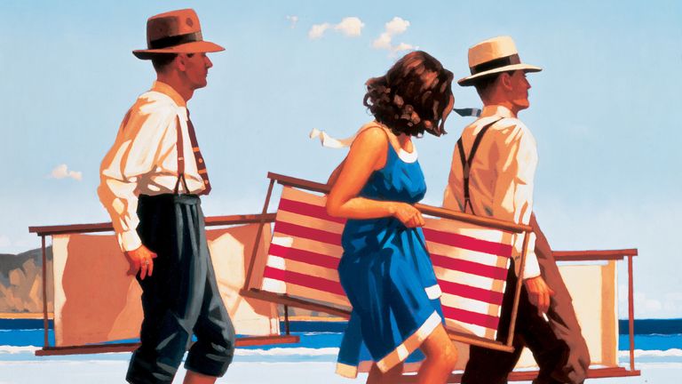 Sweet Bird of Youth, a previously unseen painting by Jack Vettriano.  Pic: Jack Vettriano/PA