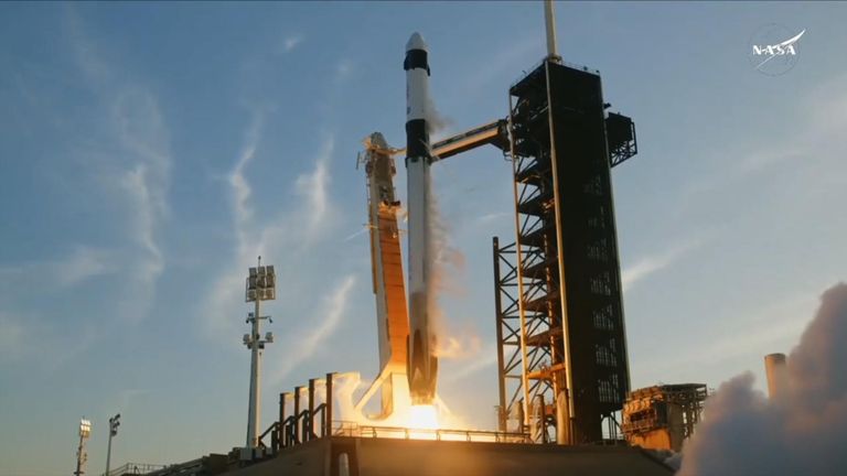 NASA’s SpaceX Crew-10 launching four crew members to the International Space Station (ISS). Pic: NASA  Source NASA TV