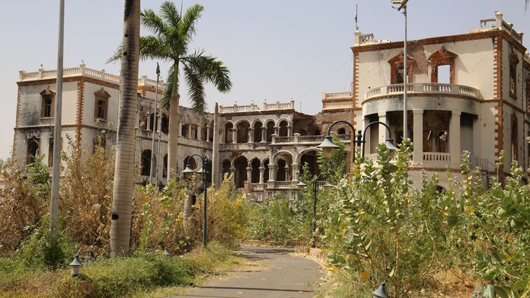 The Republican Palace in Khartoum, Sudan, is seen after it was taken over by Sudan's army Friday, March 21, 2025. (AP Photo)