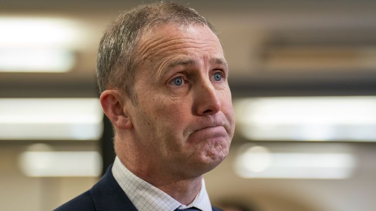 Minister for Health and Social Care Michael Matheson speaks to the media during a launch event for the national winter health campaign at Dovecot Studios in Edinburgh. Picture date: Wednesday November 29, 2023.