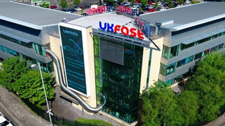 Undated handout photo issued by Manchester Evening News of a general view of the UKFast Campus factory in Manchester Press Association Images