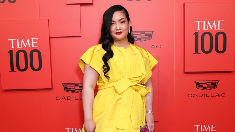 Amanda Nguyen arrives for the Time 100 Gala celebrating Time magazine's 100 most influential people people in the world in New York, U.S., June 8, 2022. REUTERS/Caitlin Ochs