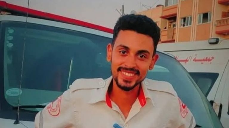 Rifaat Radwan, 24, was killed by Israeli troops while on a rescue mission. Pic: Facebook