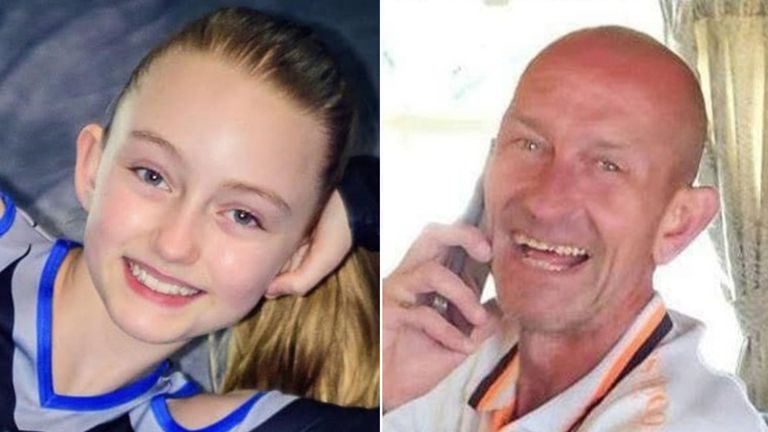 Esme Baker and her father Lee Baker. Pic: Lincolnshire Police