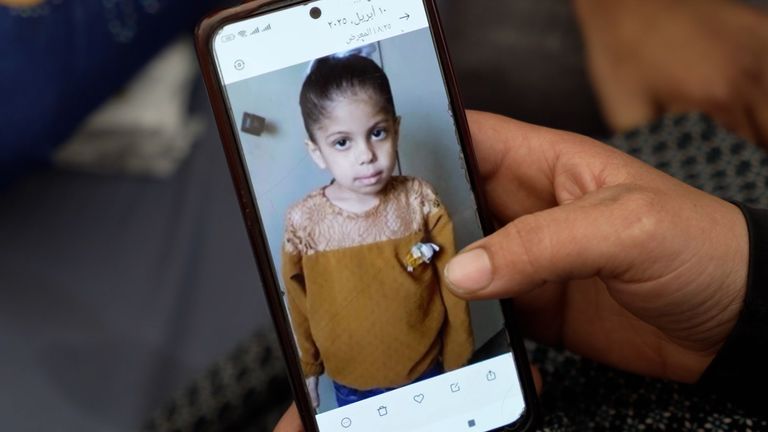 One of the child victims of the attack