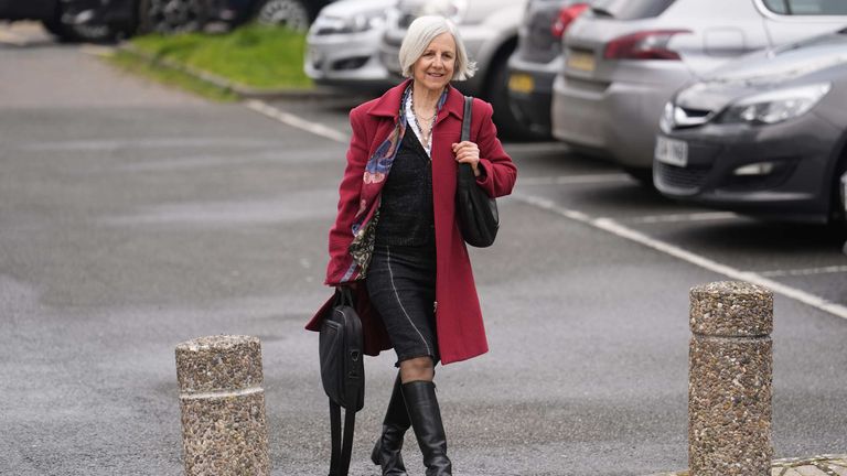 Dr Livia Tossici-Bolt at Poole Magistrates' Court where she is on trial for two charges of breaching a Public Spaces Protection Order (PSPO) in the area of an abortion clinic in 2023. Picture date: Friday April 4, 2025.
