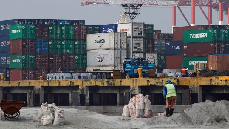 Shipping in Manila, the Philippines. Pic: Reuters