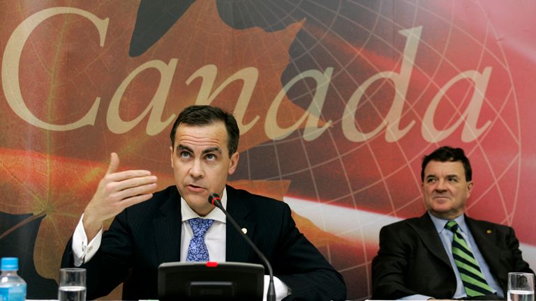 Mr Carney in 2008 when he was Bank of Canada governor. Pic: AP