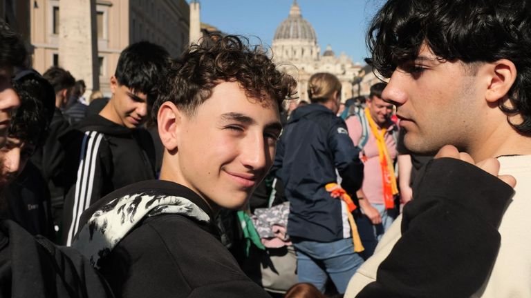 Teenagers among the crowds