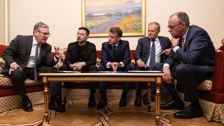 European leaders hold call with Ukraine. Pic: Number 10