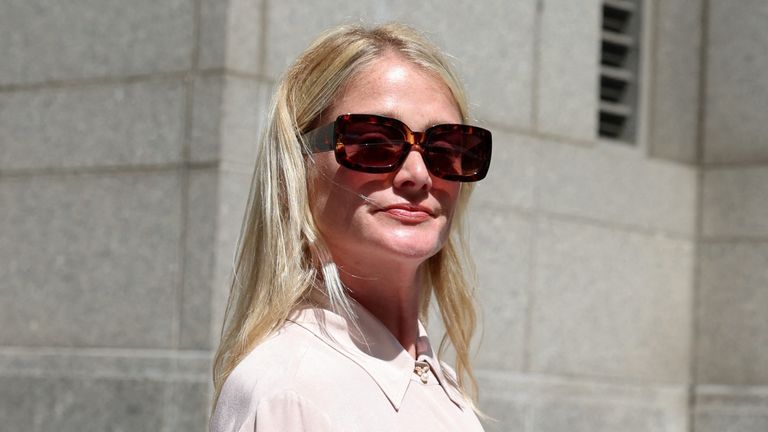 Kerry Morgan exits Federal courthouse after testifying in the Sean "Diddy" Combs' sex trafficking and racketeering conspiracy trial at U.S. court in Manhattan, in New York City, U.S., May 19, 2025. REUTERS/Brendan McDermid